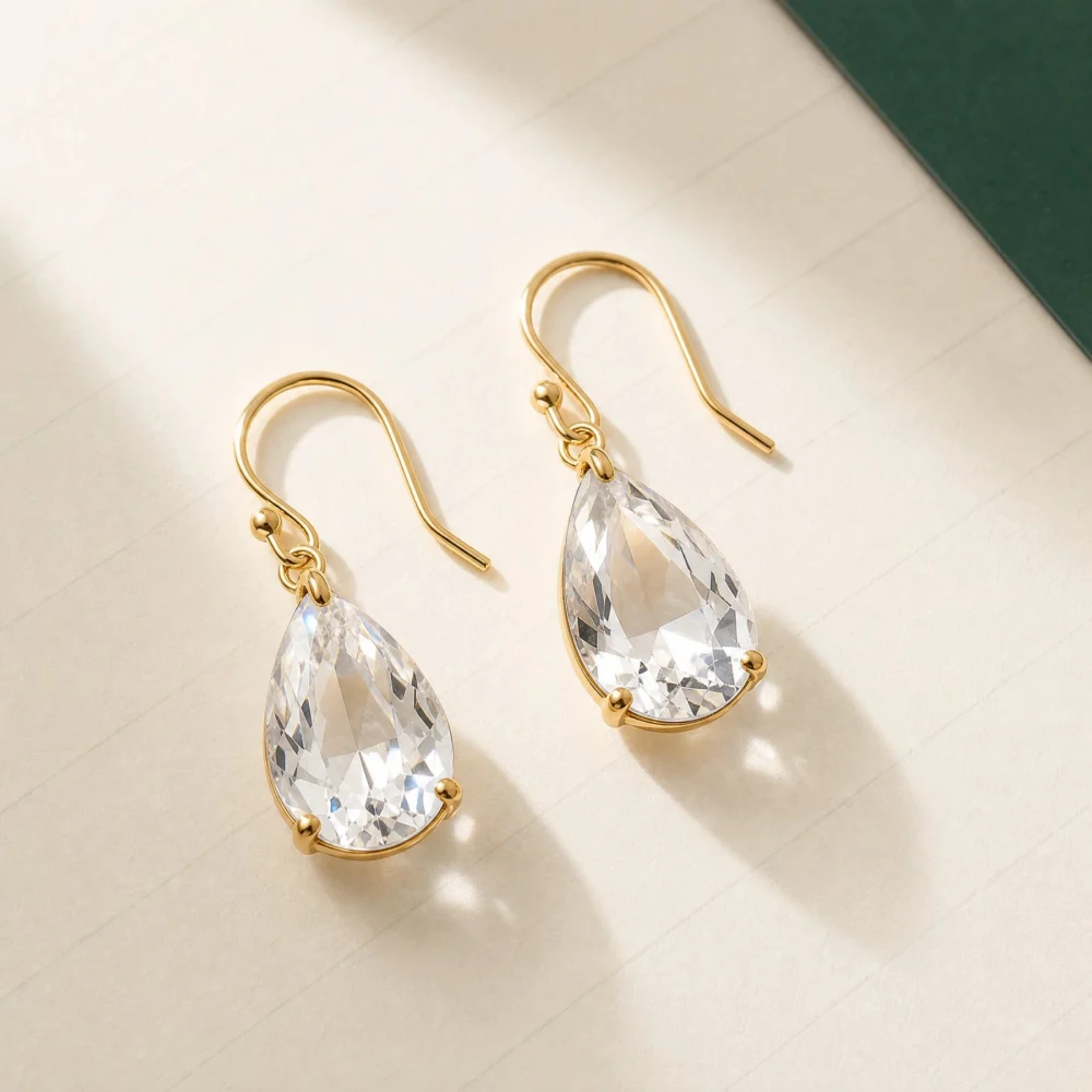 Facet Drop Earrings