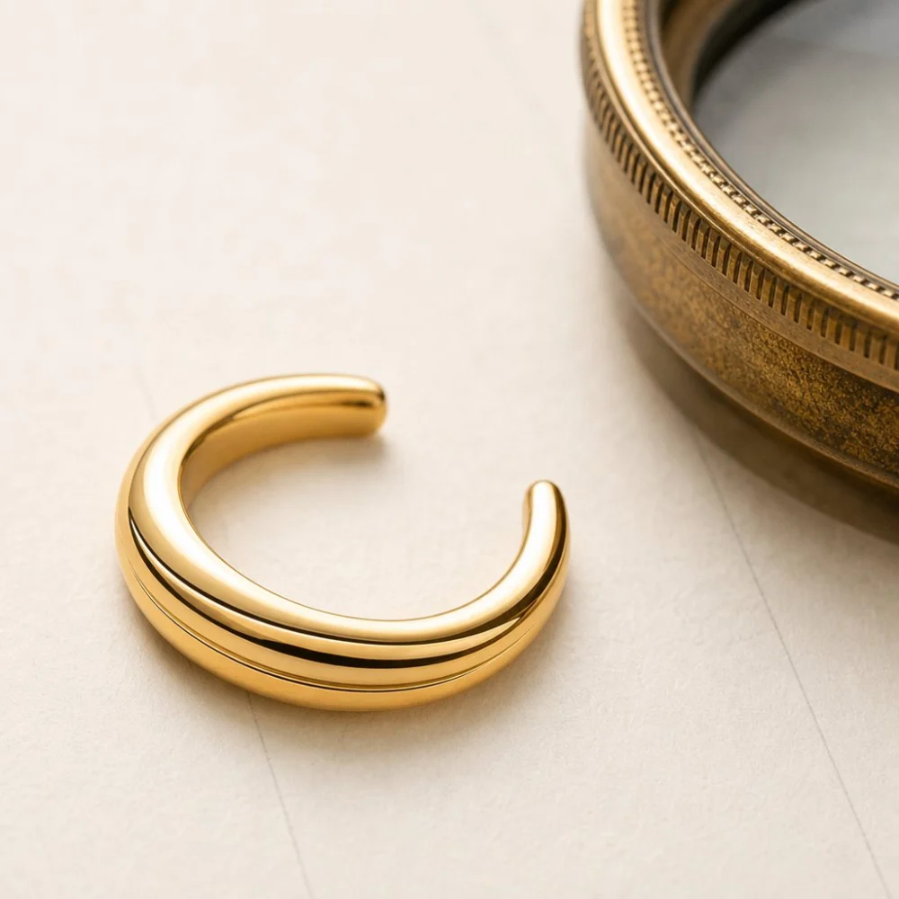 Crescent Ear Cuff, view 2