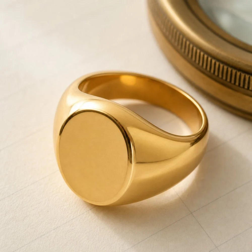 Dome Signet Ring, view 3