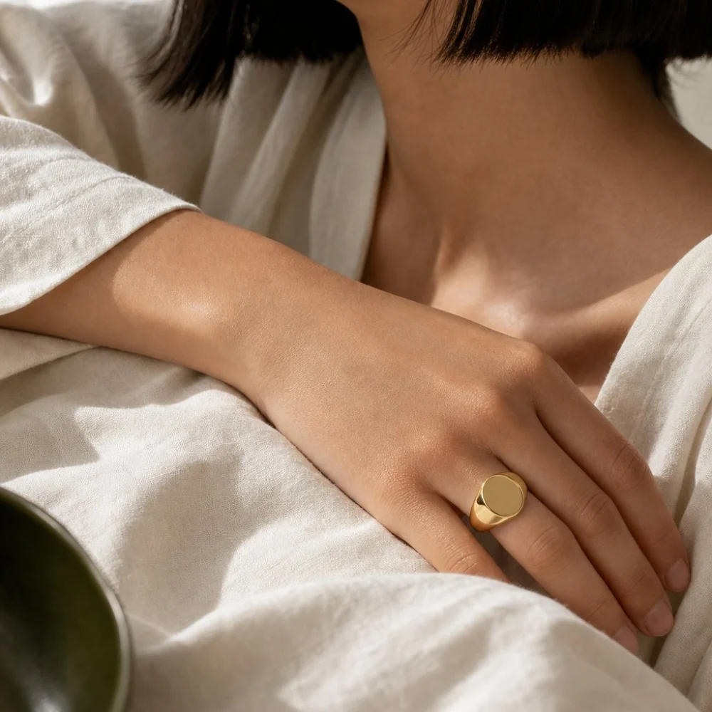 Dome Signet Ring, view 2