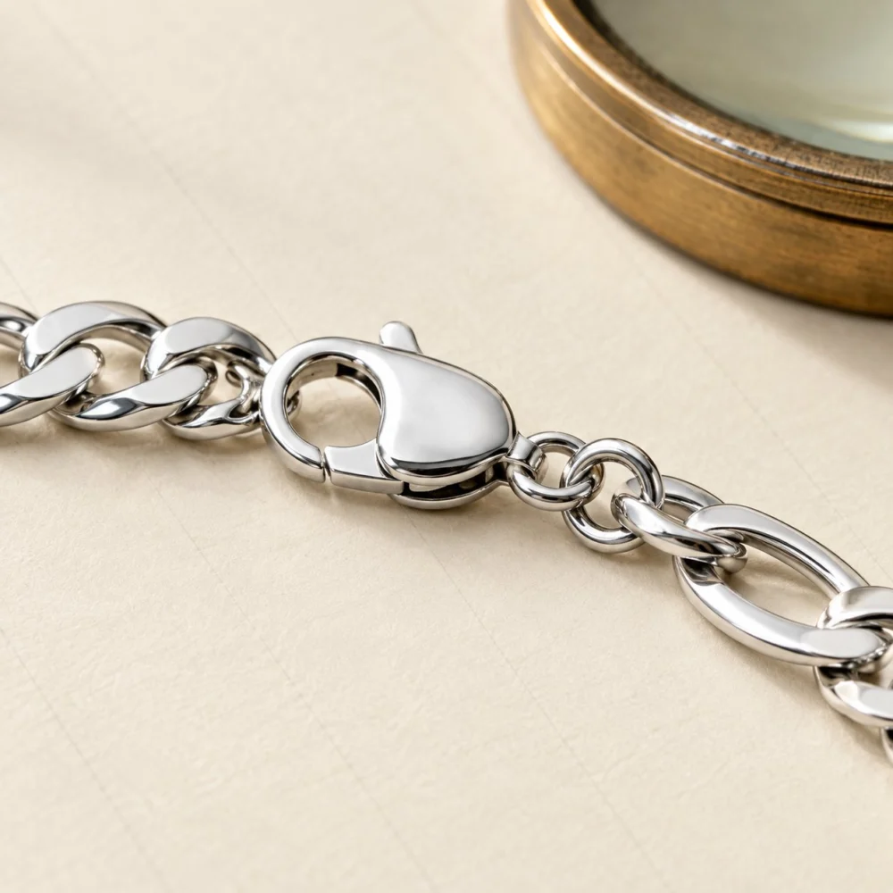 Figaro Chain Bracelet, view 2