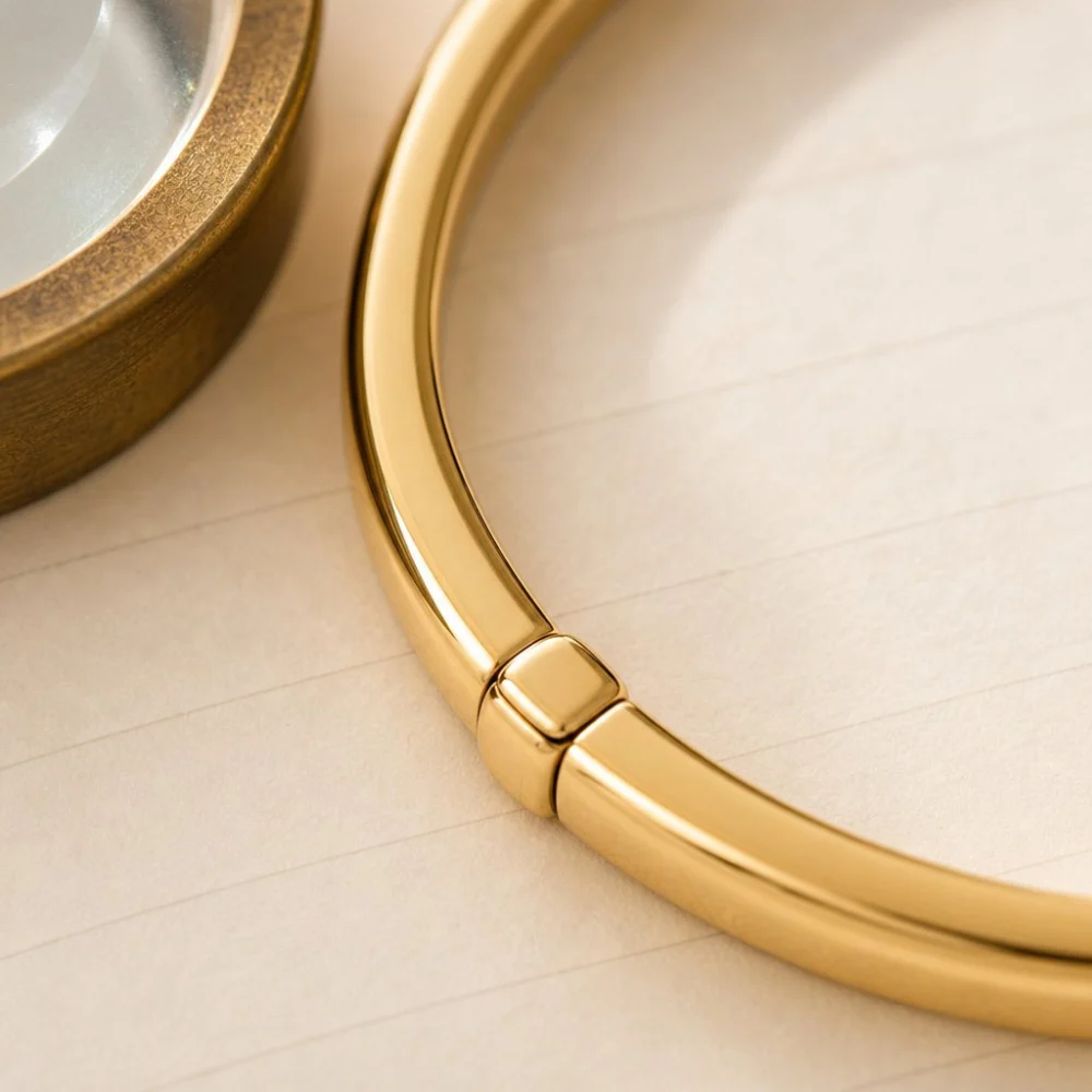 Hinged Oval Bangle, view 3