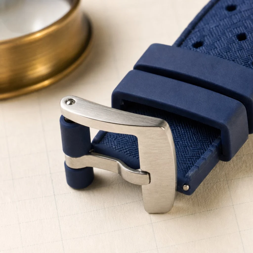 Tropic Silicone Strap — Ink Blue, view 3